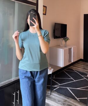 Serene Teal Femme Tee - Image 3