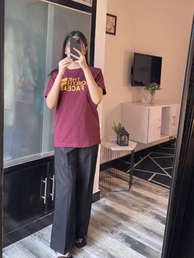 Maroon Horizon Tee